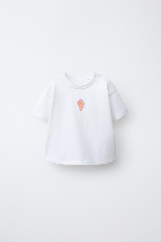 CROCHET PATCH T-SHIRT | Zara US