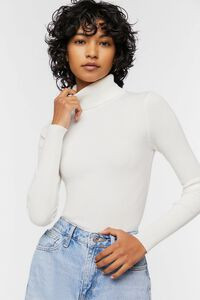 Ribbed Turtleneck Sweater-Knit Top | Forever 21