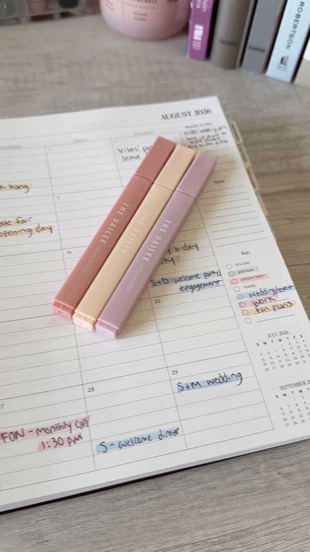 August plan with me using my new Dailee planner!

I ordered the daily planner and highlighter set back in April and this is the first month I can use it! They also have a college planner, mom planer, fridge calendar, social media planner and so much more!

Monthly planning, planning supplies, daily planners, monthly planner, weekly planner, plan with me

#LTKdayinmylife #LTKSaleAlert #LTKmorningroutine