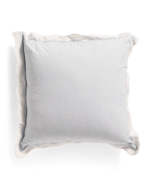 20x20 Scalloped Pillow | TJ Maxx