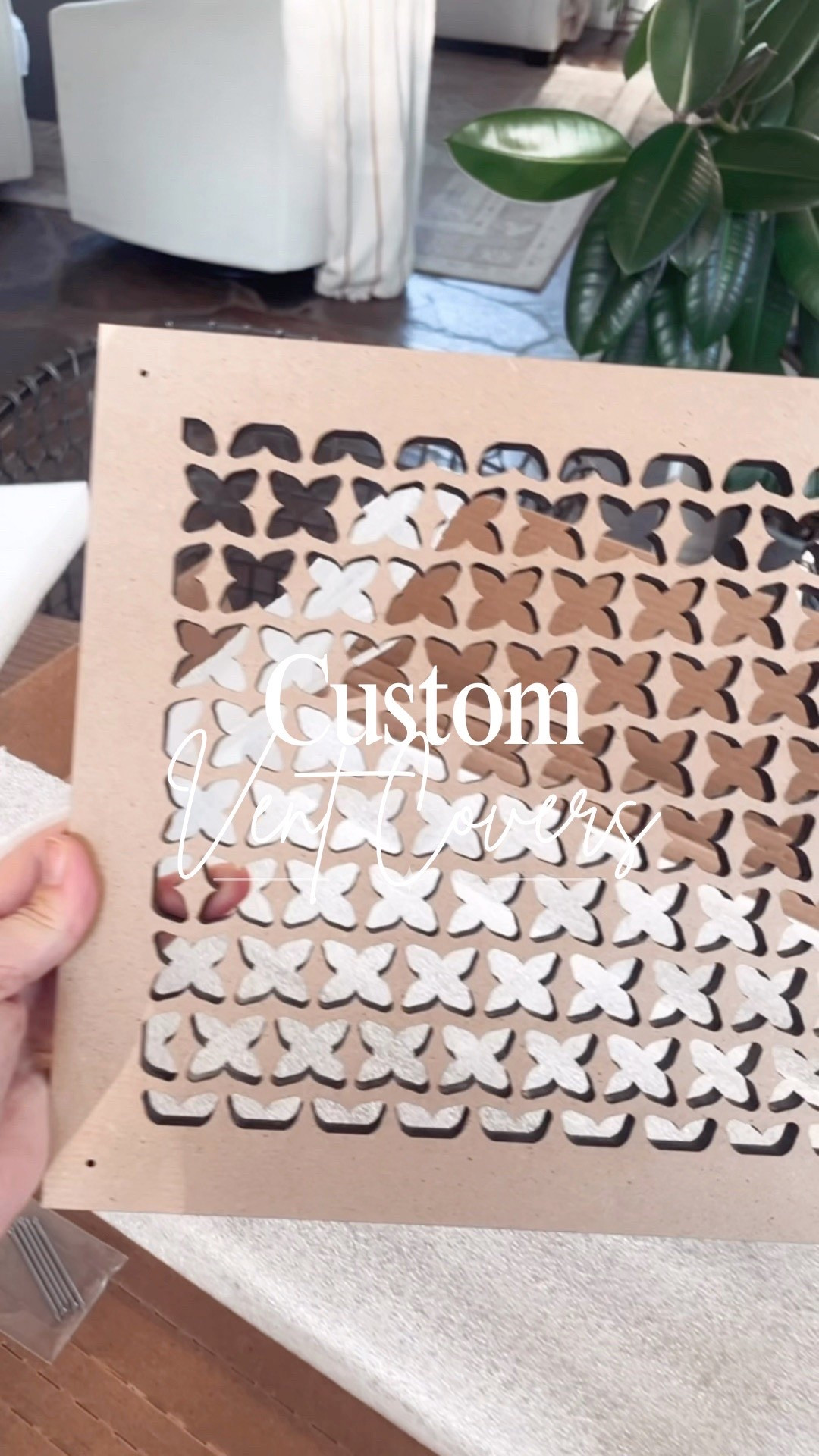 Custom vent covers for upgrading your builder grade home.

#LTKHome