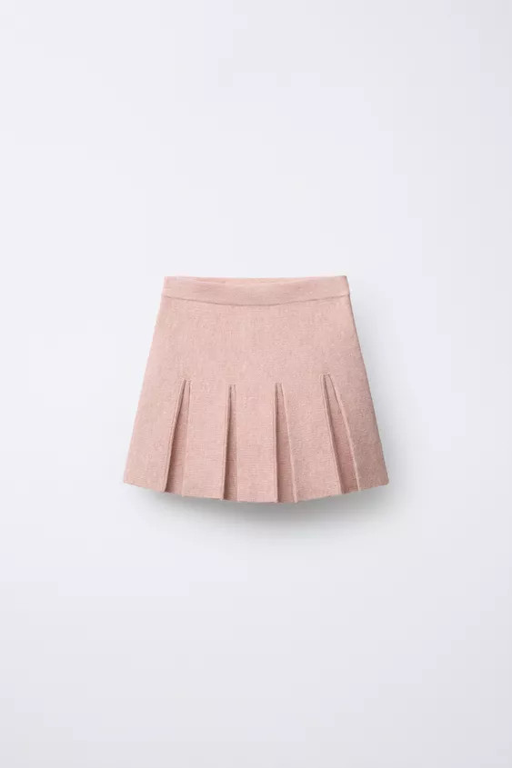 PLEATED KNIT SKIRT | Zara US