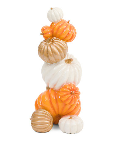 16in Stacked Pumpkins | TJ Maxx