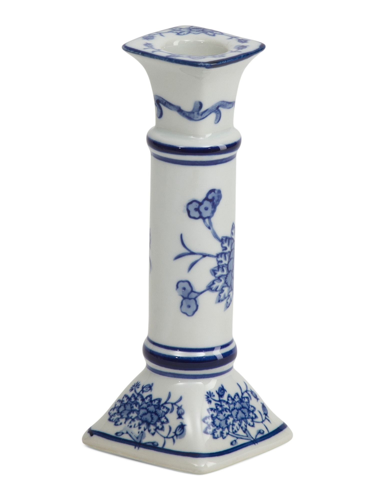 8in Floral Ceramic Tapered Candle Holder | TJ Maxx