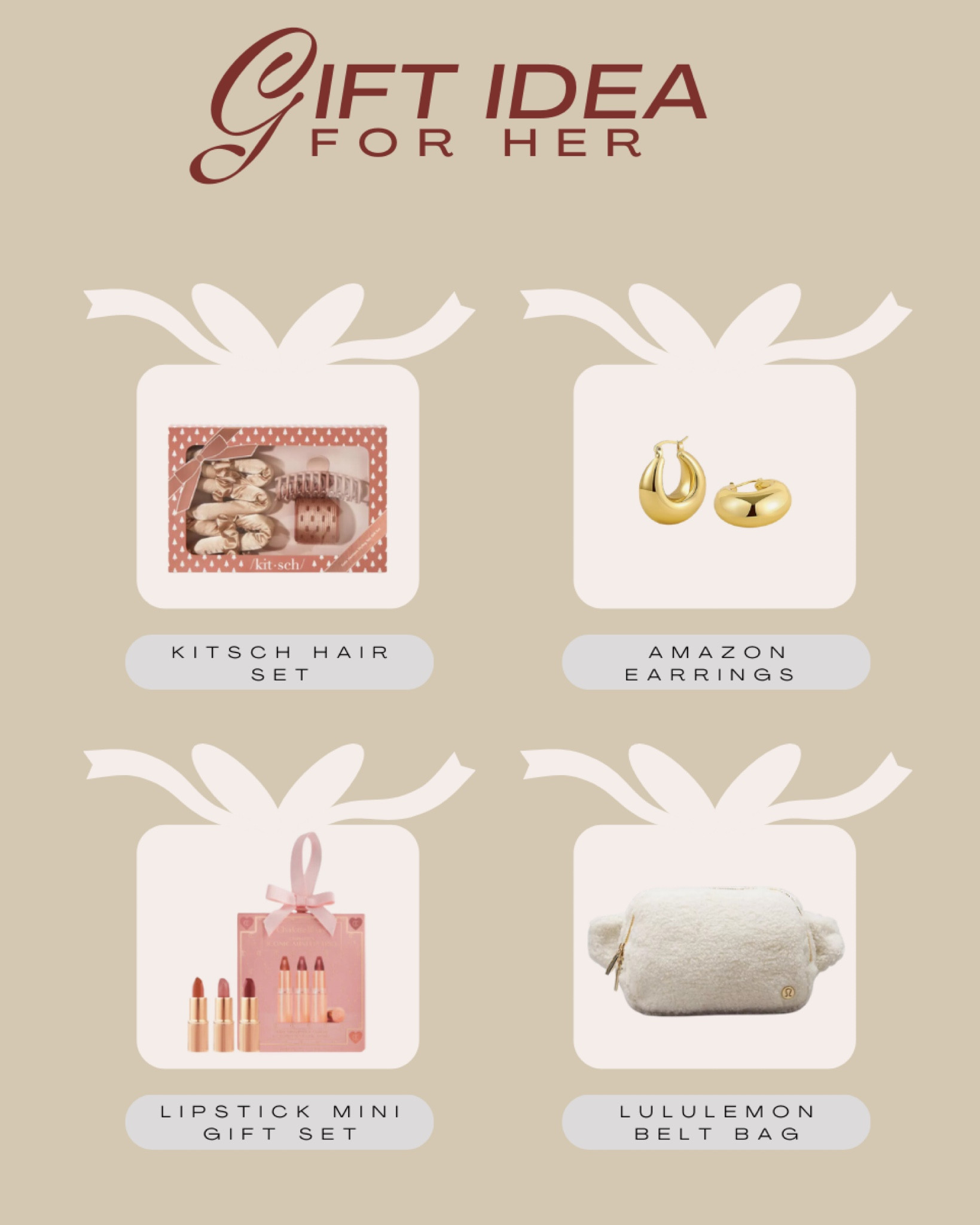 Gift ideas for her

#LTKGiftGuide #LTKHoliday #LTKfindsunder50