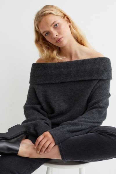 Off-the-shoulder Sweater | H&M (US + CA)