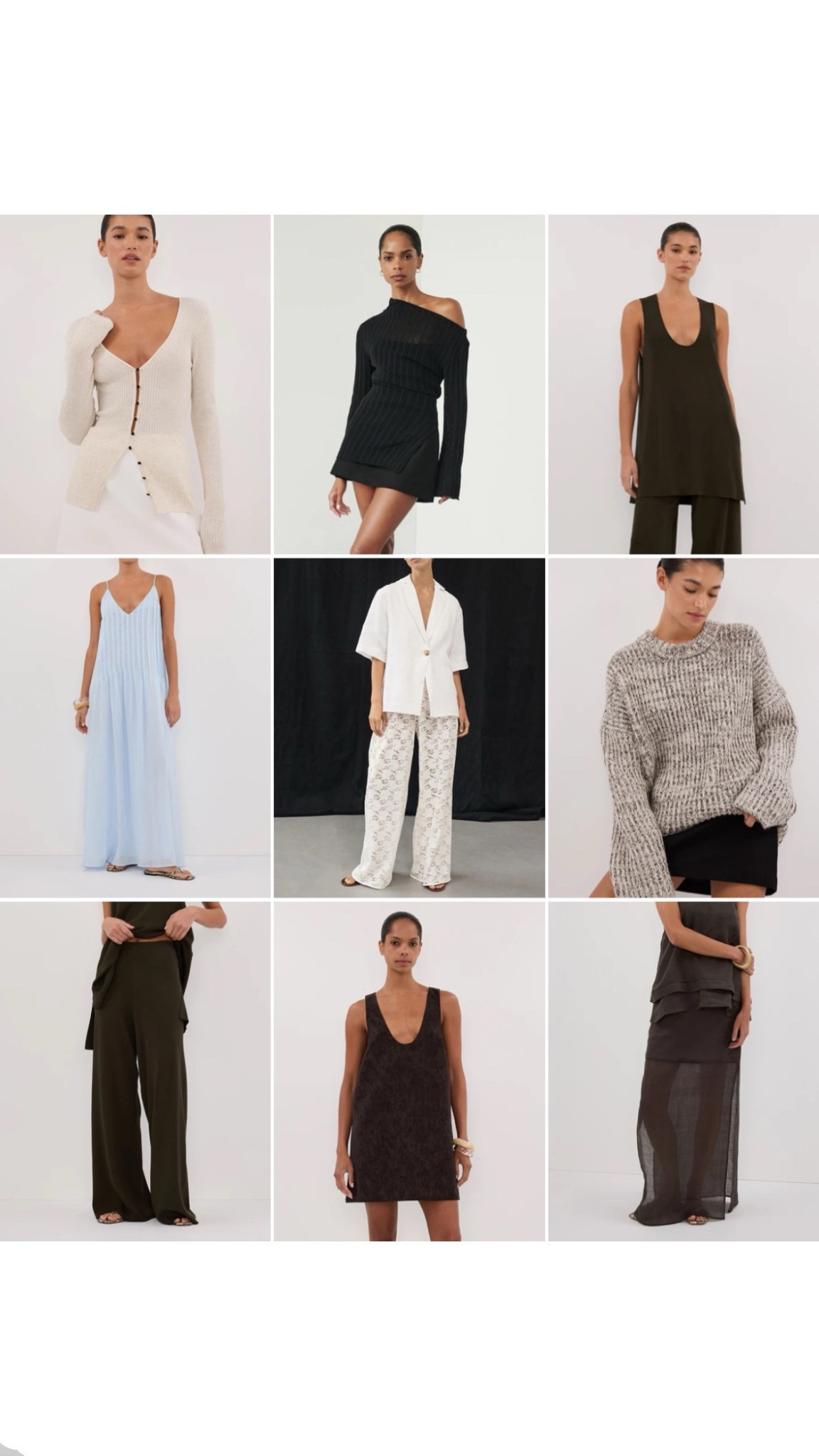 DISSH TOP NINE | spring fashion, summer fashion, summer dress, lace trousers, sheer skirt, knitted jumper, knitted trousers, co-ord, neutral fashion 

#LTKuk #LTKsummer #LTKspring