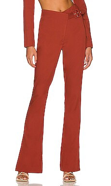Camila Coelho Elodie Pant in Dark Red from Revolve.com | Revolve Clothing (Global)