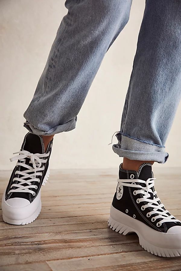 Chuck Taylor All Star Lugged 2.0 Sneakers by Converse at Free People, Black / Egret / White, US 4 M | Free People (Global - UK&FR Excluded)