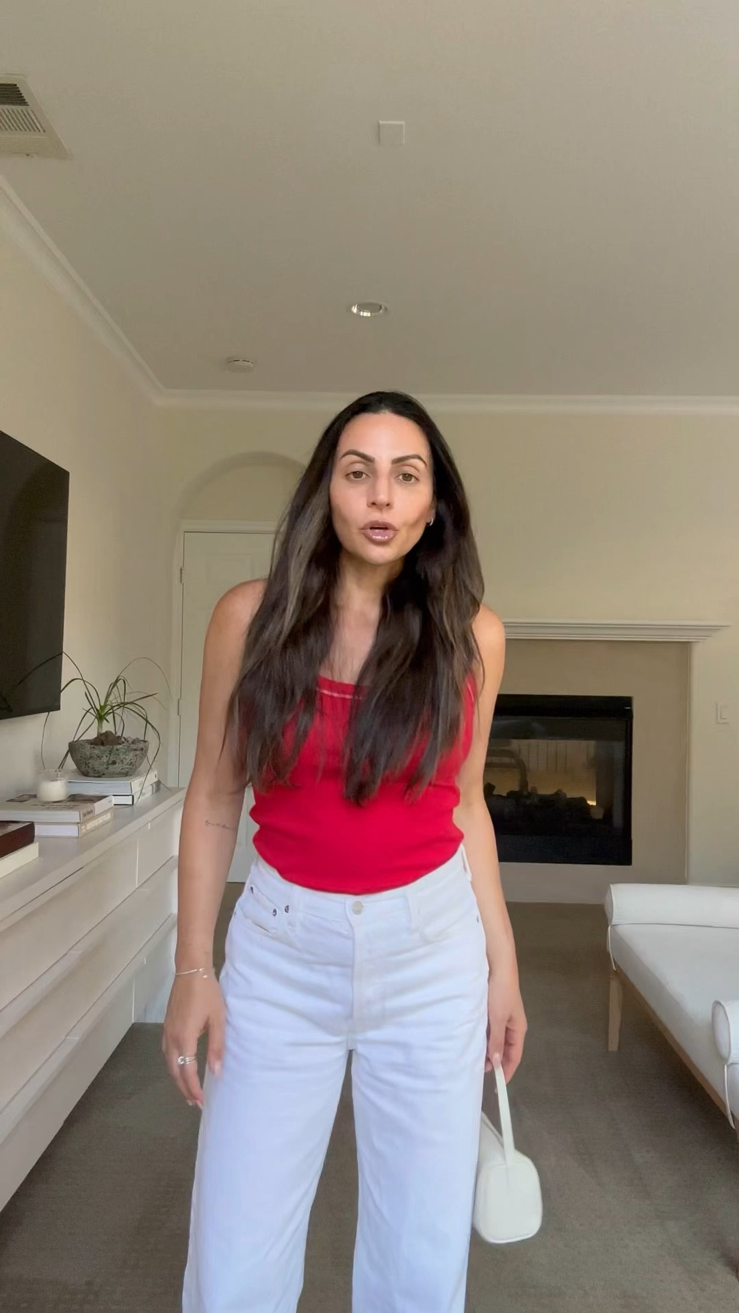 Still obsessed with pops of red ❤️
Free people tank (size down) 
Agolde denim (size down)
Jellys run TTS 

#LTKFindsUnder100 #LTKSeasonal #LTKStyleTip