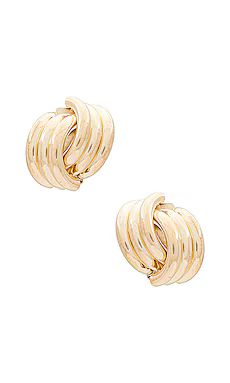 SHASHI X Revolve Knot Earrings in Gold from Revolve.com | Revolve Clothing (Global)