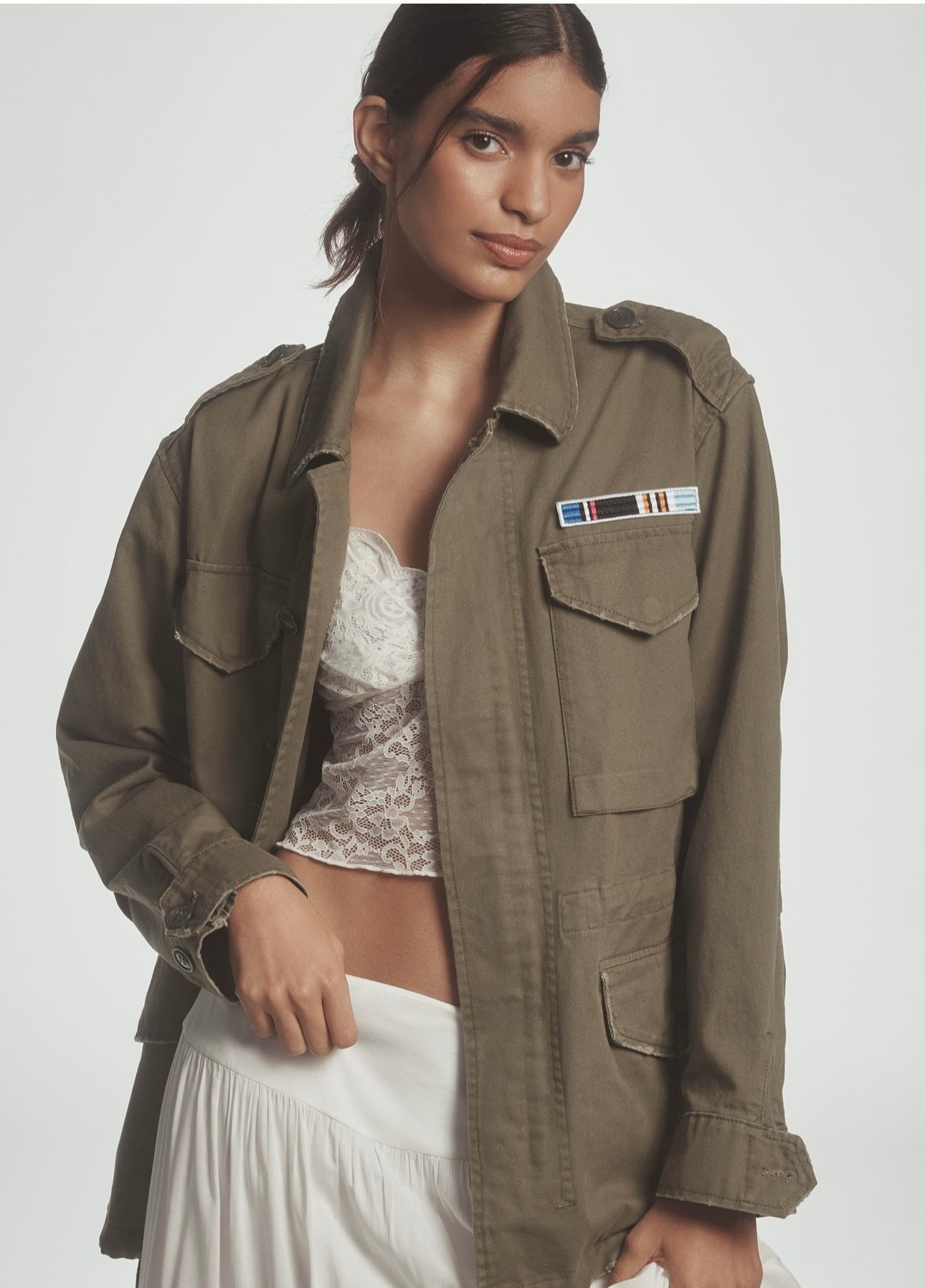 Plus size military utility jacket 

#LTKPlusSize