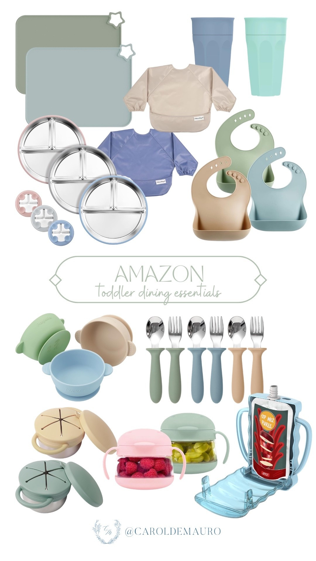 I’ve curated my top Amazon picks for stress-free toddler mealtimes, featuring everything from suction bowls and stainless steel plates to full-coverage smock bibs! My go-to items for errands are the spill-proof snack cups and the genius pouch holder that stops my little one from squeezing purée everywhere.

affordable finds, baby registry, baby shower gifts, meal prep, mom hacks, meal time, mess free, parenting tips

#LTKHome #LTKBaby #LTKSeasonal