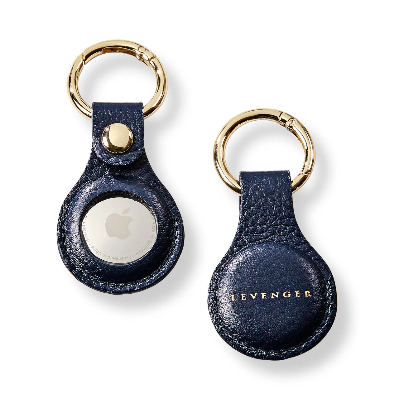 Carrie Leather Smart Tag Key Fob | Levenger