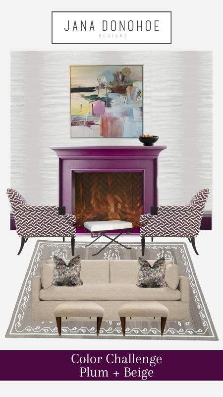 Color challenge - plum and beige home decor ideas

#LTKstyletip #LTKhome #LTKfamily