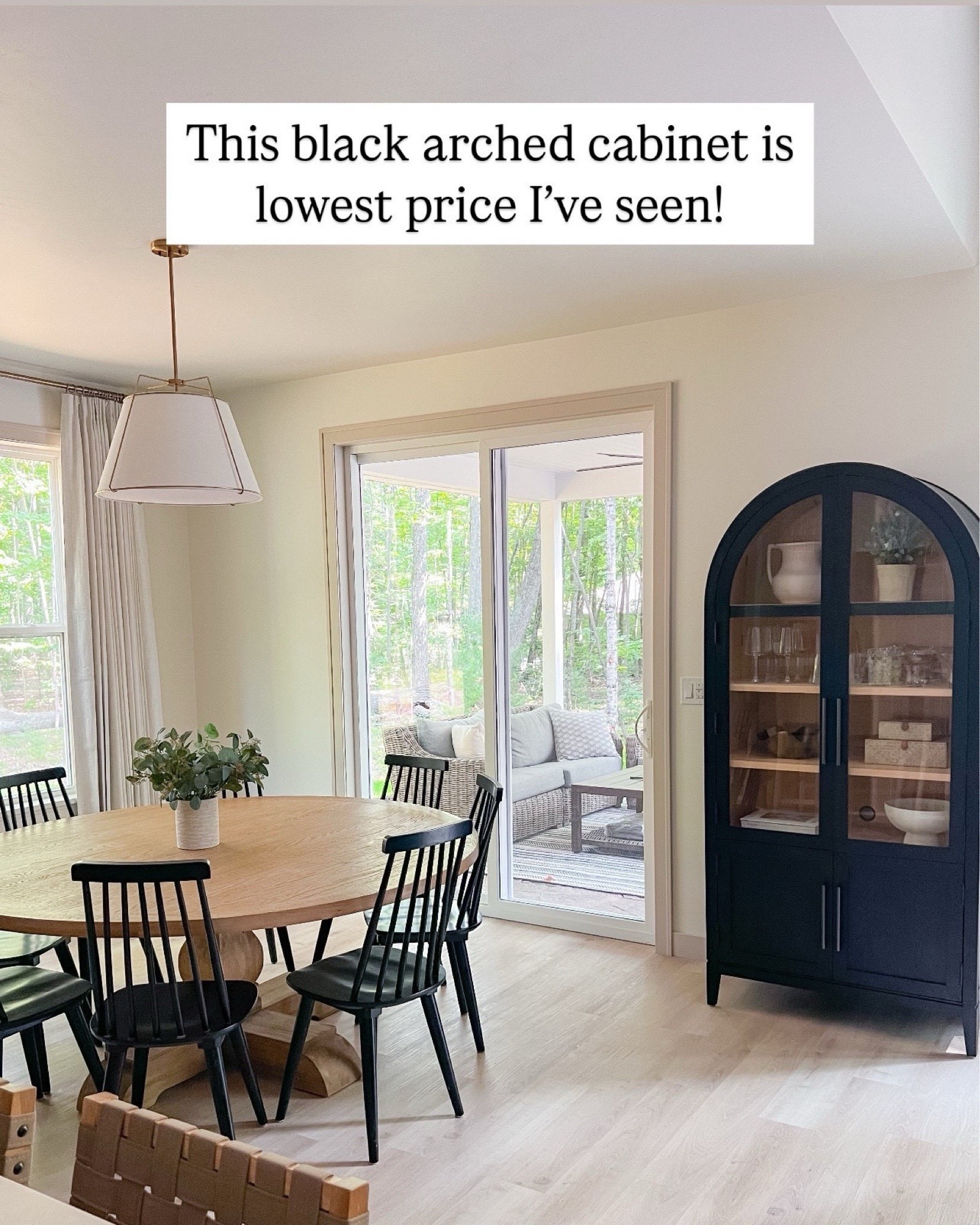 This black arched cabinet from wayfair is one of my favorite pieces in the kitchen. It is such a statement item that I always receive compliments on! 🙌🏼

Home decor - Home design - Black arched cabinet - Style tips - Home design - Interior design - Wayfair finds 

#LTKStyleTip 

