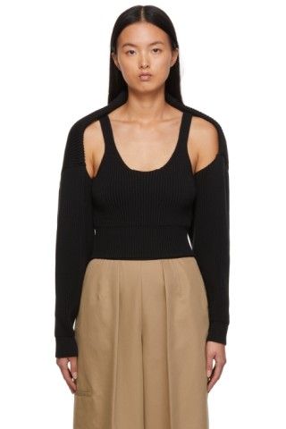 Black Shrug Cardigan | SSENSE