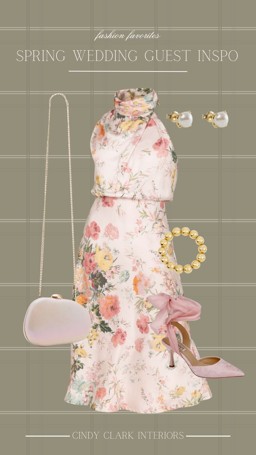 The prettiest wedding guest outfit inspiration! I love this pink floral dress. It’s perfect for any spring and summer showers, weddings, or fancier events! 

#LTKgrwm #LTKWedding #LTKootd