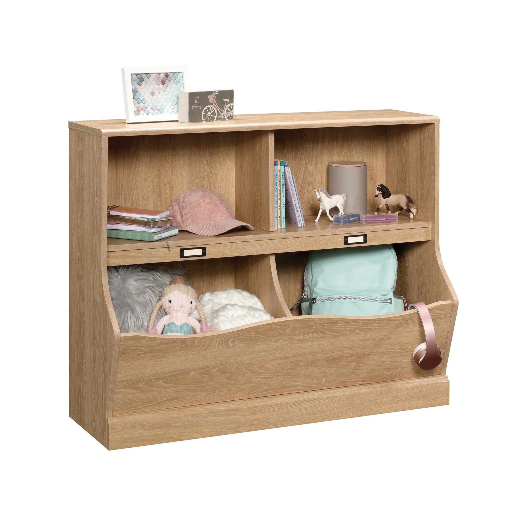 Sauder Storybook Storage Bin Bookcase, Dover Oak Finish | Walmart (US)