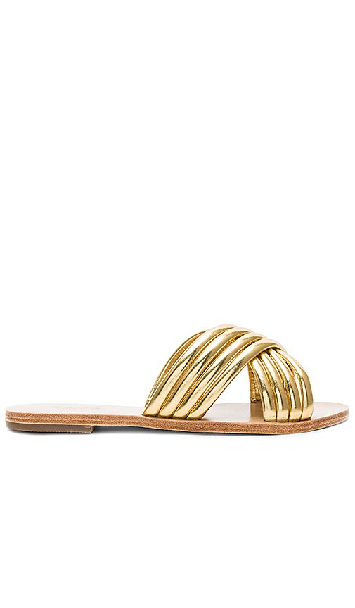 RAYE Ziggy Sandal in Metallic Gold. - size 8 (also in 6.5) | Revolve Clothing (Global)