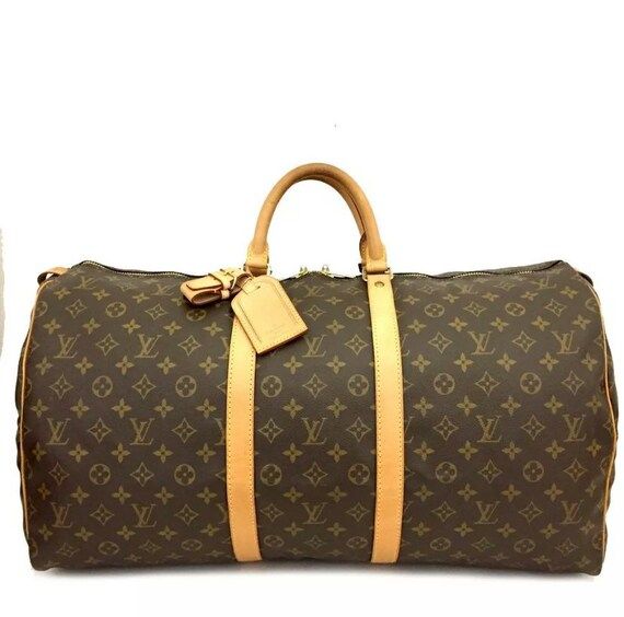 Authentic Louis Vuitton Keepall 55 Boston Bag  Unisex for | Etsy | Etsy (US)