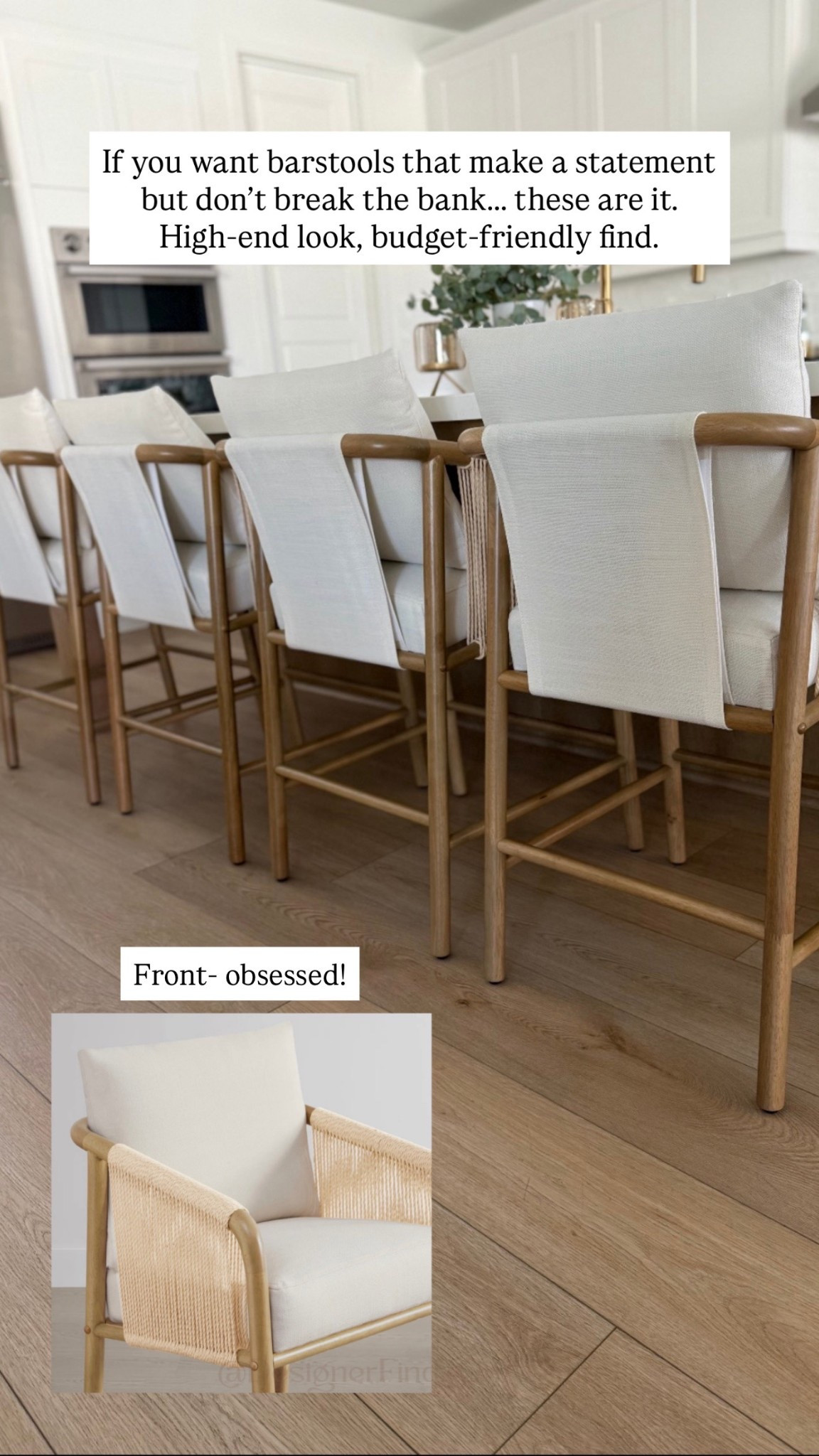 If you want barstools that make a statement but don't break the bank... these are it. High-end look, budget-friendly find. Shop our favorite barstools! @Wayfair #ad #wayfairpartner #wayfair