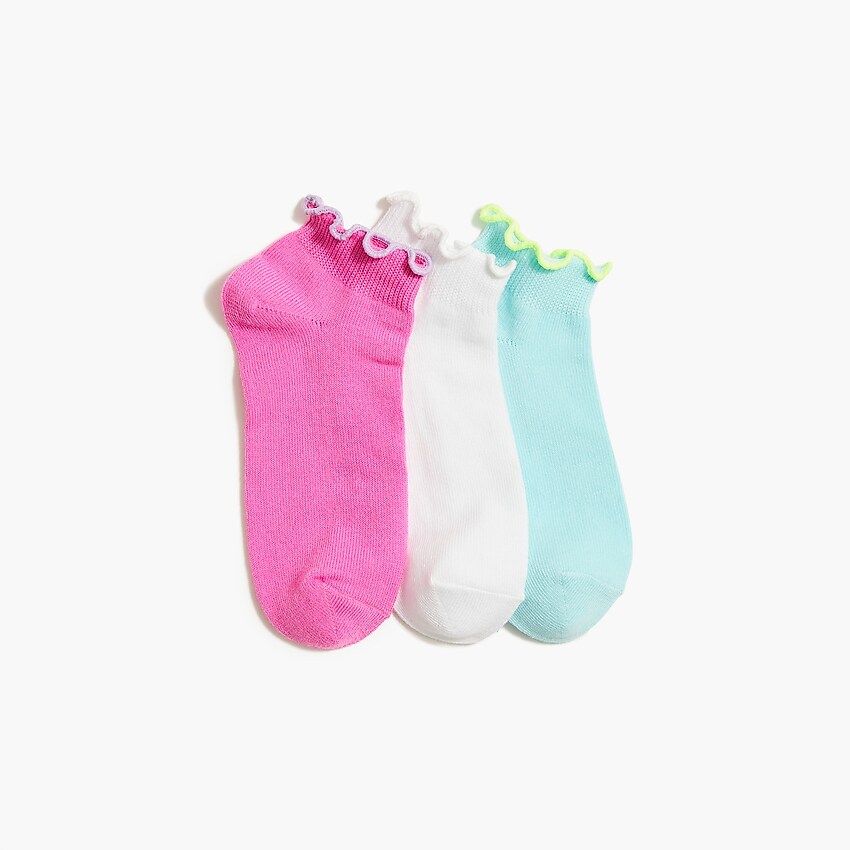 Girls' frilly socks three-pack | J.Crew Factory