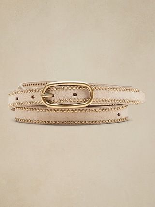 Studded Leather Belt | Banana Republic (US)