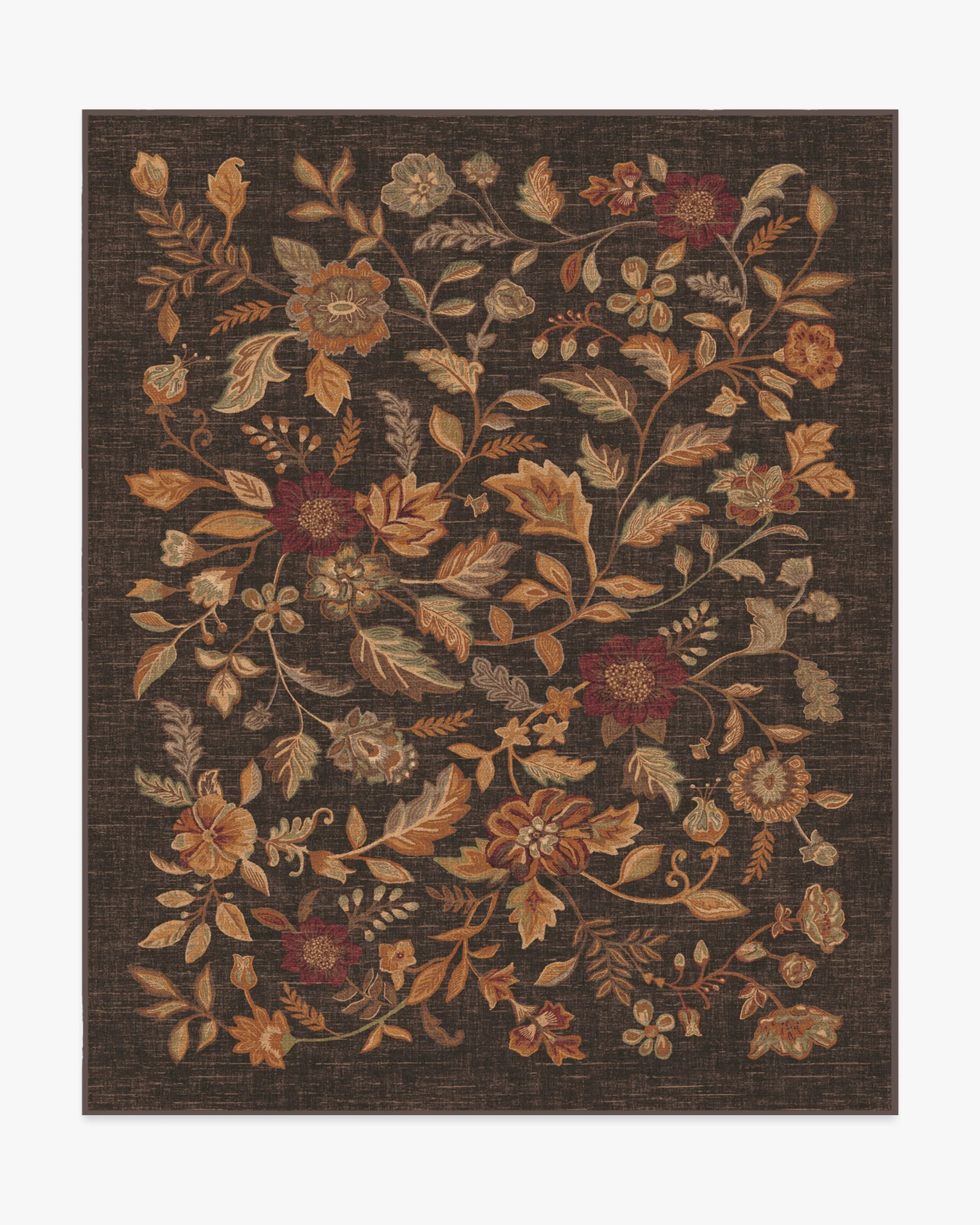 Anonna Dark Wood Rug | Ruggable