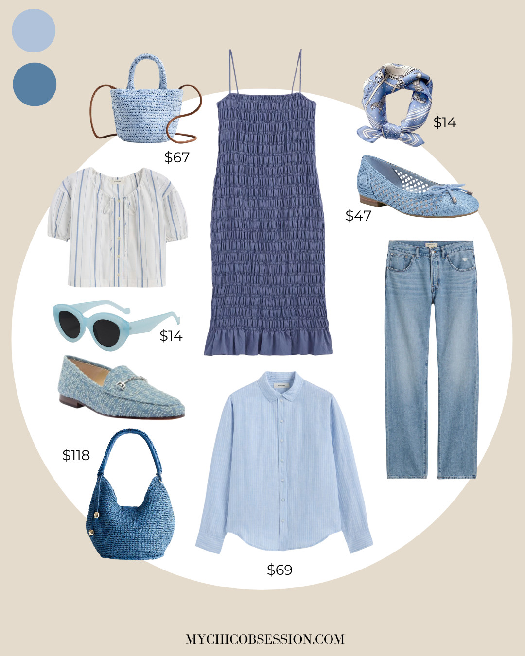 Lean into calming shades of French blue for a chic summer outfit this season. 

 #LTKSeasonal #LTKStyleTip #LTKShoeCrush