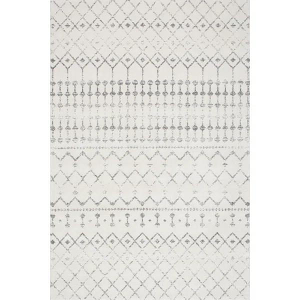 Giannini Geometric Area Rug in Gray | Wayfair North America