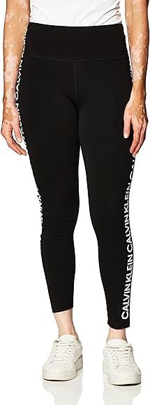 Calvin Klein Women's Premium Performance Double Waistband Moisture Wicking Legging (Standard and ... | Amazon (US)