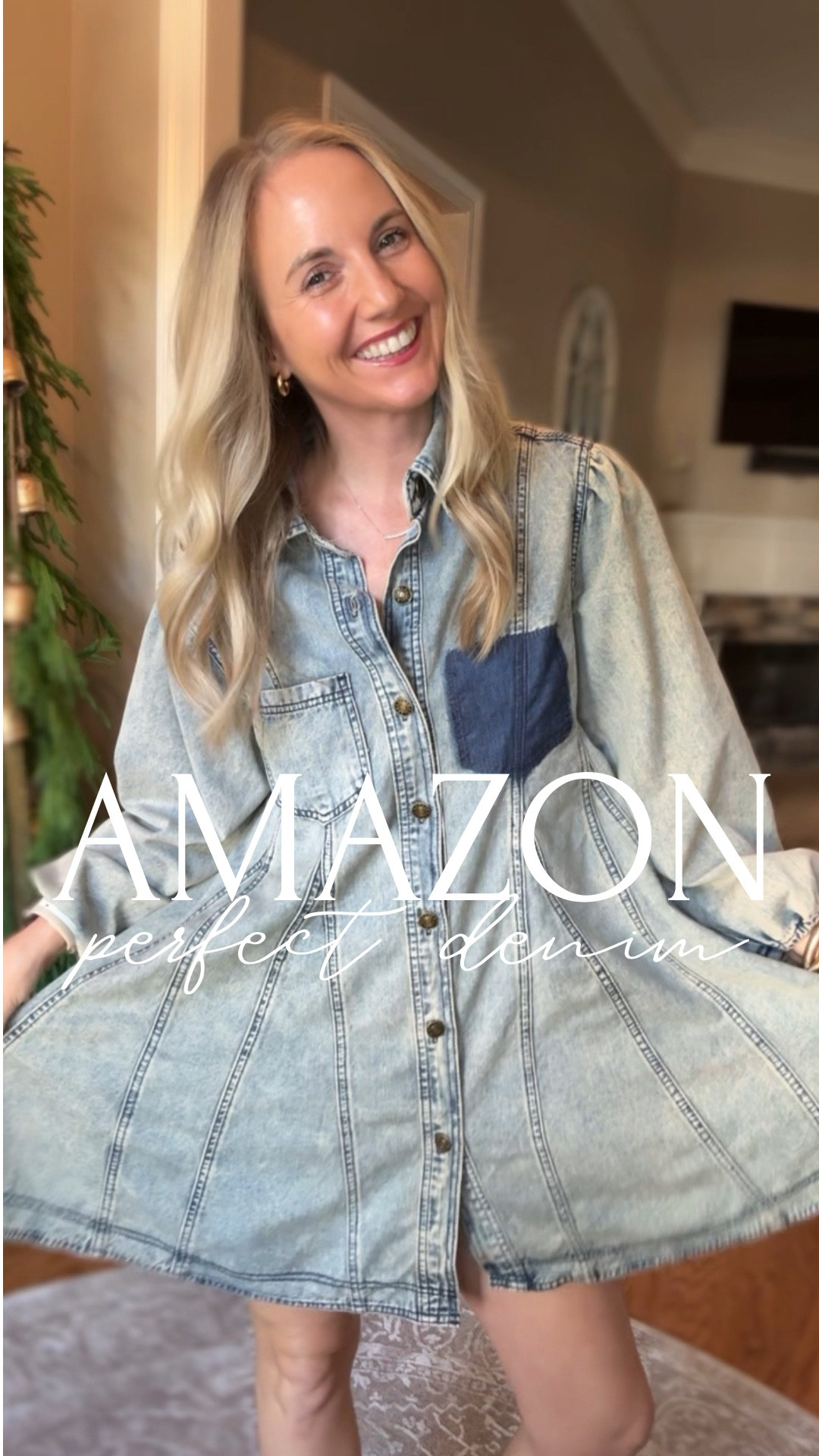 This denim dress is giving ✨TWIRL-WORTHY✨ vibes, and I’m here for it! The feminine details, the perfect fit, and the effortless style—this one is a MUST-HAVE! 😍 Who else loves a dress that makes you feel cute and confident with zero effort?! 💃

#LTKStyleTip #LTKFindsUnder50 #LTKSeasonal