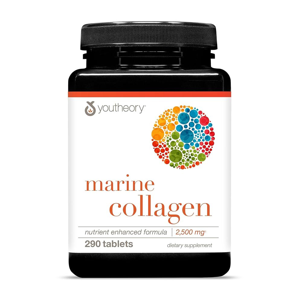 Youtheory Marine Collagen - 2,500 mg - Supports Joint, Nail, Hair, Skin, Bone & Muscle Health* - ... | Amazon (US)
