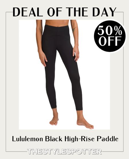 Cyber Monday Deal! 🚨 
Black Lululemon Leggings at 50% off! 😱 These Lululemon High-Rise Paddle leggings are on sale with most sizes still available.
Shop the deal 👇🏼 

#LTKCyberweek #LTKHoliday #LTKGiftGuide