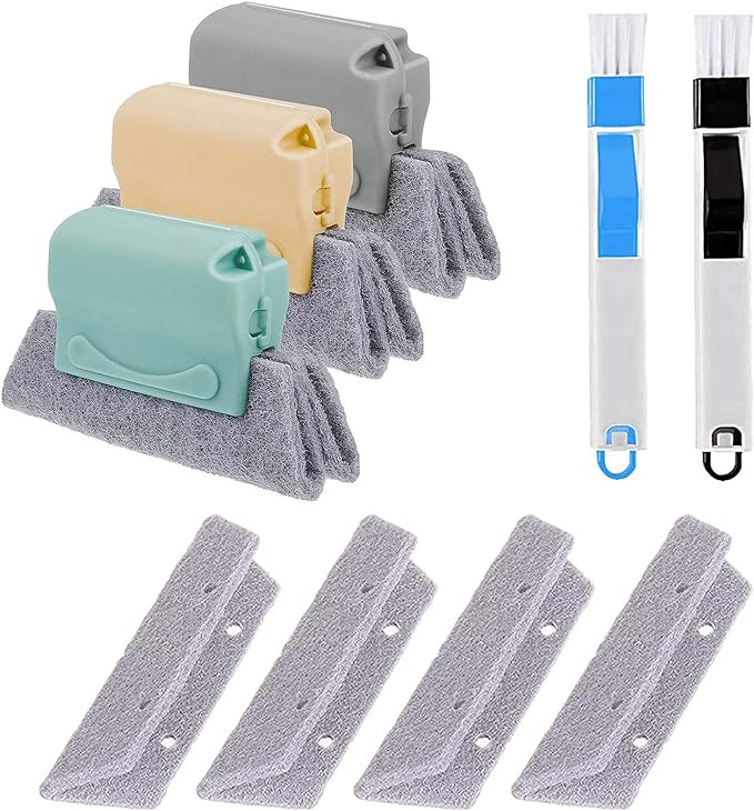Magic Window Track Cleaner, Window Groove Cleaning Brush Tools Set | Amazon (US)
