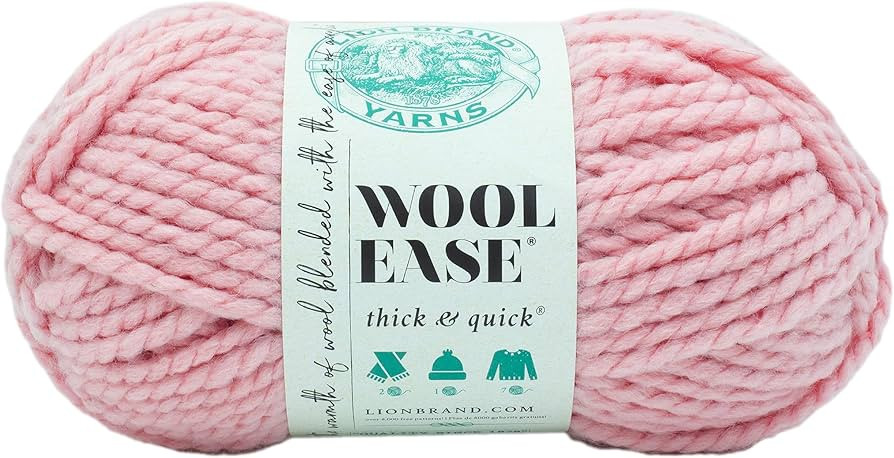 Lion Brand Yarn Wool-Ease Thick & Quick Yarn, Soft and Bulky Yarn for Knitting, Crocheting, and C... | Amazon (US)