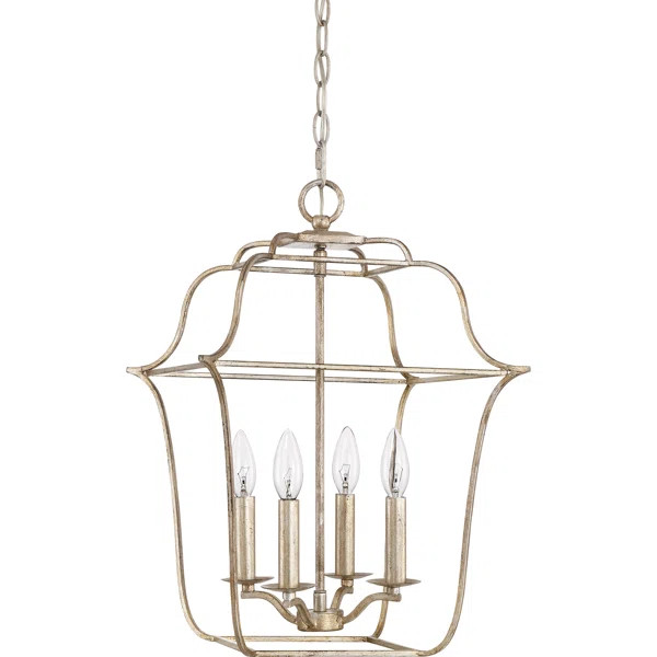 Caulksville 4 - Light Lantern Geometric Chandelier | Wayfair North America