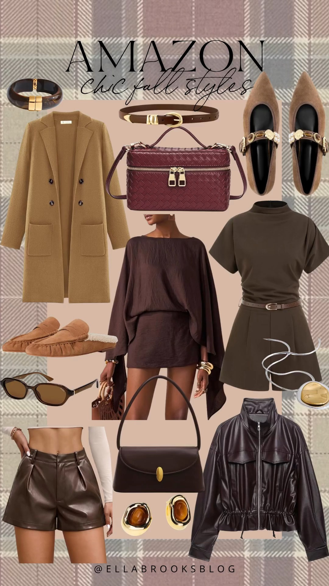 Chic Amazon fall fashion

Fall sweater, fall purse, slip on mule, matching set, leather shorts