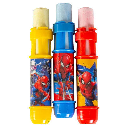 Spiderman 3 pack Sidewalk Chalk with Holders, Ages 3+ | Walmart (US)