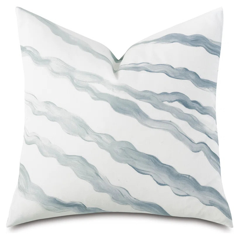 Brentwood by Barclay Butera Embroidered Decorative Square Cotton Pillow Cover & Insert | Perigold