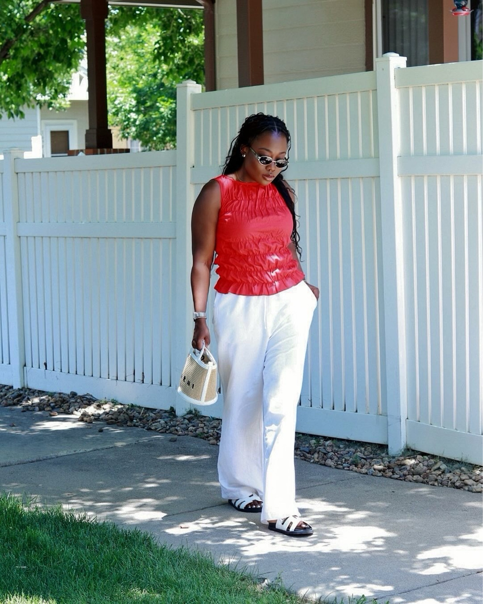Smock top and linen pants 

#LTKSeasonal #LTKSummerEdit