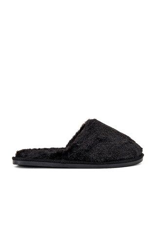 Flora Nikrooz Victoria Teddy Slippers in Black from Revolve.com | Revolve Clothing (Global)