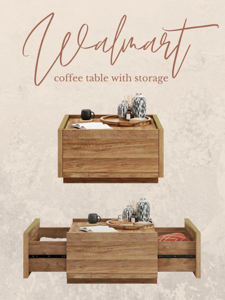 Found this adorable wood coffee table from Walmart! Both sides open with storage drawers! Perfect for an rv or a small home… any home really. But this is a great way to add storage for games or blankets! The best part is that it’s under $300! 

#LTKSale #LTKFind #LTKhome