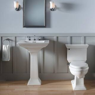 KOHLER Memoirs Stately Ceramic Pedestal Bathroom Sink Combo in White with Overflow Drain-K-2344-8... | The Home Depot