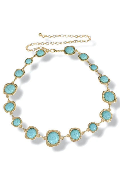 Putting It Back Turquoise Chain Belt | The Willow Tree
