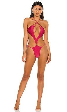 lovewave the Crystal One Piece in Magenta from Revolve.com | Revolve Clothing (Global)