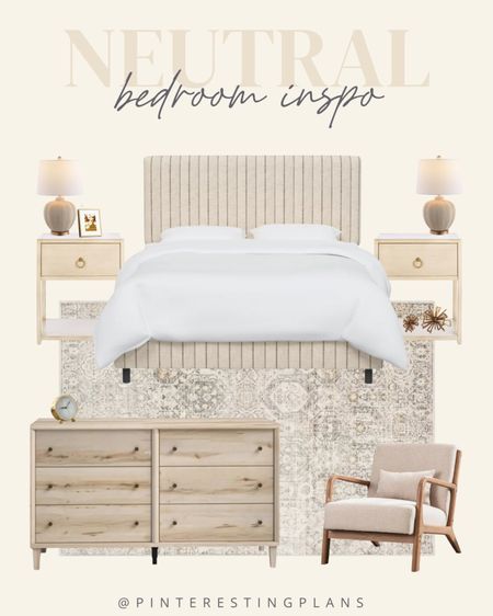 Neutral bedroom inspo. I love these night stands and this bed frame 😍

#LTKhome #LTKSeasonal