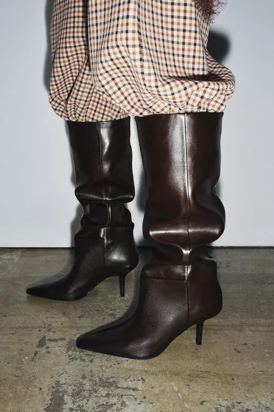 POINTED TOE HEELED BOOTS | Zara US