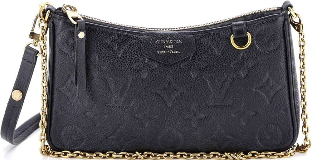 Amazon.com: Louis Vuitton, Pre-Loved Easy Pouch on Strap Monogram Empreinte Leather, Black : Amaz... | Amazon (US)